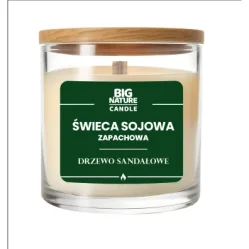 Big Nature Świeca sojowa o zap. Drzewo sandałowe 155g