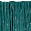 ZASŁONA GOTOWA NADIA NA TAŚMIE 140 X 300 CM CIEMNOTURKUSOWY
