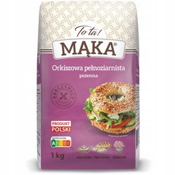 ToTa! Mąka orkiszowa pełnoziarnista typ 2000 - 1 kg KRÓTKA DATA 2026-09-27