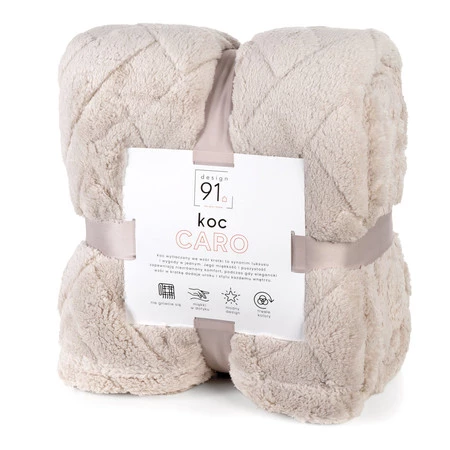 KOC D91 CARO 170 X 210 CM BEŻOWY