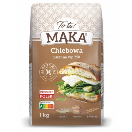 Zestaw 10x ToTa! Mąka pszenna typ 750 chlebowa 1kg