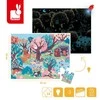 Janod Świecące puzzle z mini-lampką UV Las 24 elementy 3+