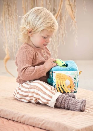 LILLIPUTIENS Kostka dźwiękowa wielofunkcyjna Dżungla 9 m+