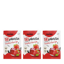 Zestaw: 3x Galaretka o smaku truskawkowym BIO 38 g