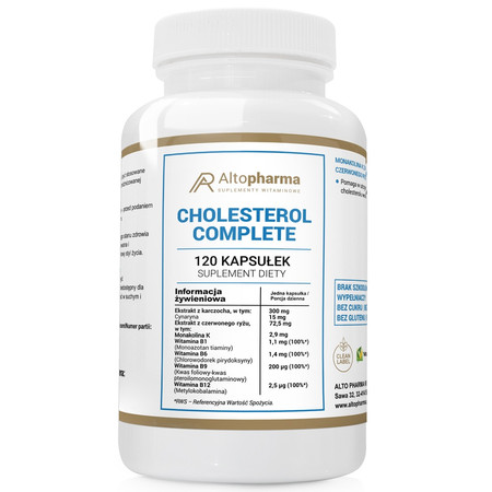 Cholesterol Complete suplement diety 120 kapsułek