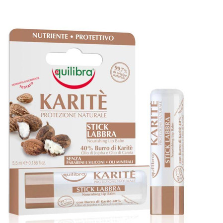 Equilibra − Balsam do ust z masłem shea w sztyfcie − 5,5 ml