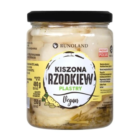 Kiszona rodzkiew biała w plastrach 480 g