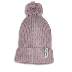 Lodger Czapeczka z wełny merino 100% różowa Rose 3-6m