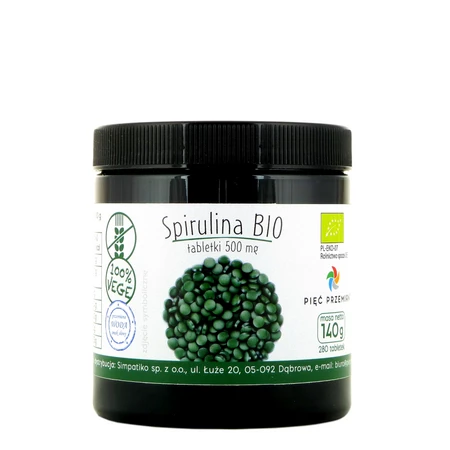 PIĘĆ PRZEMIAN Spirulina BIO tabletki 500mg, 140g