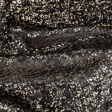 ZASŁONA GOTOWA EBRU NA TAŚMIE 135 X 270 CM CZARNY