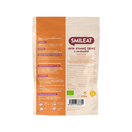 Smileat, BIO Mieszanka orzechów i orzeszków ziemnych, 6m+, 200 g