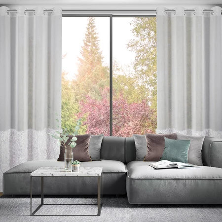 FIRANA GOTOWA MARGARET2 140 X 250 CM SREBRNY