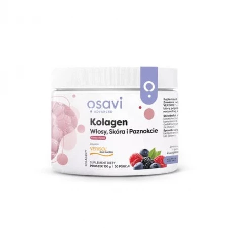 Osavi Kolagen (Włosy, Skóra i Paznokcie), Owoce Leśne - 150g