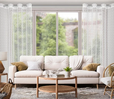 FIRANA GOTOWA ELLISSA 140 X 250 CM BIAŁY