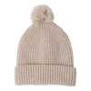 Lodger Czapeczka z wełny merino 100% beżowa Beige 6-12 m