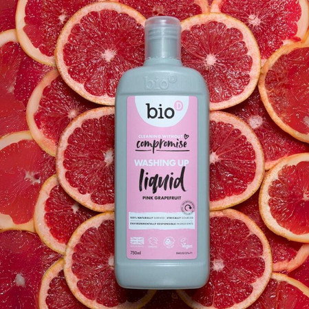 Bio-D, Hipoalergiczny płyn do mycia naczyń, Grejpfrut, 750 ml