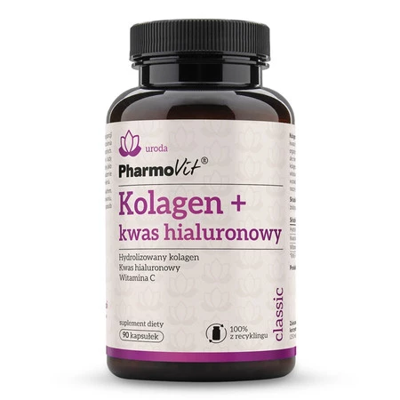 Pharmovit Kolagen + kwas hialuronowy 90 kaps.