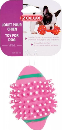 ZOLUX Zabawka winylowa Piłka Rugby z wypustkami dla psa