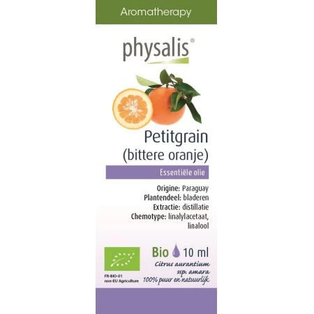 OLEJEK ETERYCZNY DRZEWO POMARAŃCZOWE (PETITGRAIN) BIO 10 ml - PHYSALIS