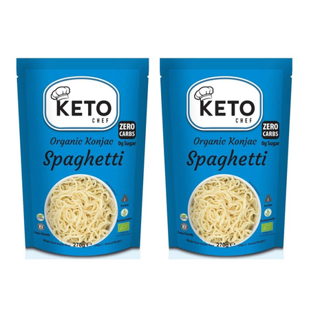 Zestaw: 2x Keto Chef Makaron Konjac Typu Noodle Spaghetti Bezglutenowy Bio 270g