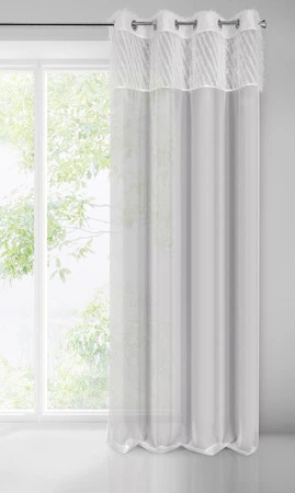 ZASŁONA GOTOWA AMIRA 140 X 250 CM JASNOSZARY