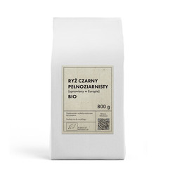 THE PLANET RYŻ CZARNY PEŁNOZIARNISTY (UPRAWIANY W EUROPIE) BIO 800 g