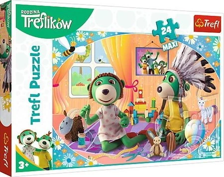 Puzzle 24 maxi Bawmy się razem Rodzina Treflików 14319 -