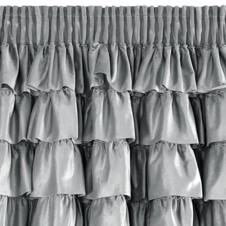 ZASŁONA GOTOWA AURA NA TAŚMIE 140 X 270 CM SREBRNY