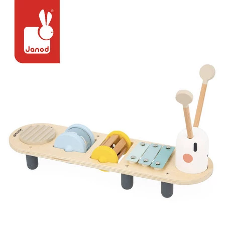 Janod Drewniany muzyczny ministolik Dżdżownica Sweet Cocoon 12 m +