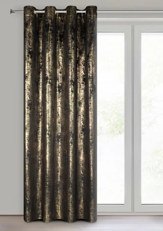 ZASŁONA GOTOWA RENIA 140 X 250 CM CZARNY