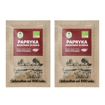 Zestaw: 2x Saszetka Eko Papryka wędzona słodka 20g