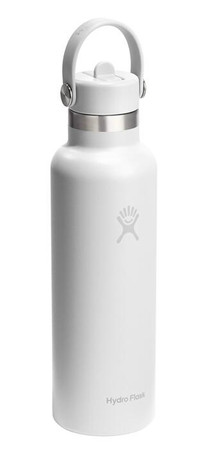 HF-Butelka term. 21oz Standard Flex Straw White