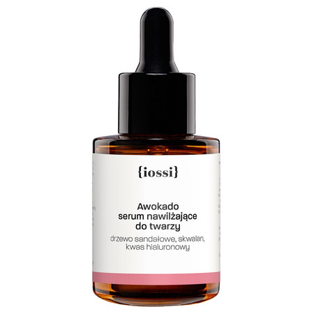 Iossi - Serum nawilżająco wygładzające z awokado, drzewem sandałowym i kwasem hialuronowym - 30 ml