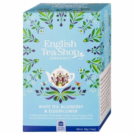 English Tea Shop Herbata biała z dzikim bzem i borówką 20 saszetek BIO 