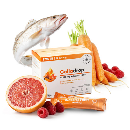  Aura Herbals - Colladrop Forte kolagen morski 10000 mg - 30 sasz.