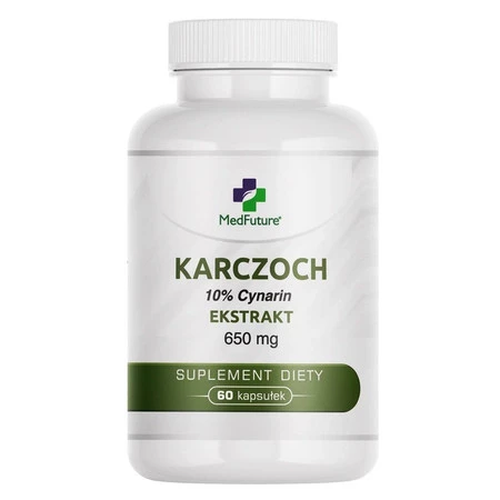 MedFuture Karczoch 10% Cynarin Ekstrakt 650mg - 60 kaps.