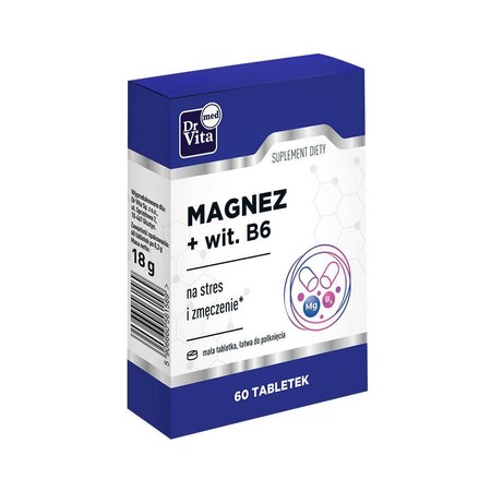 Magnez + Witamina B6 60 tabletek