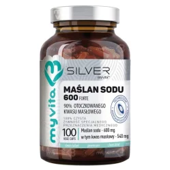 MyVita SILVER Maślan sodu forte 600mg, 100 kaps.