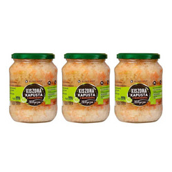 Zestaw: 3x KAPUSTA KISZONA Z MARCHEWKĄ BIO 680 g (410 g) - RUNOLAND