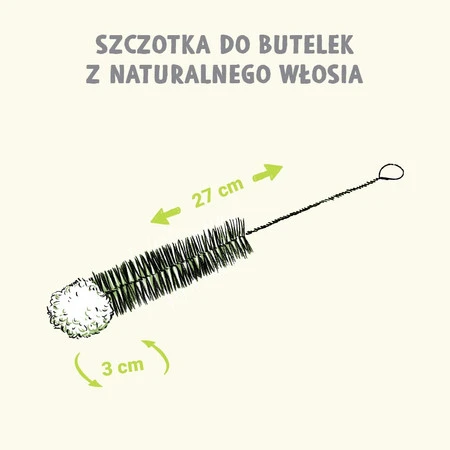 GreenAware, Naturalna szczotka do mycia butelek, 1 szt.