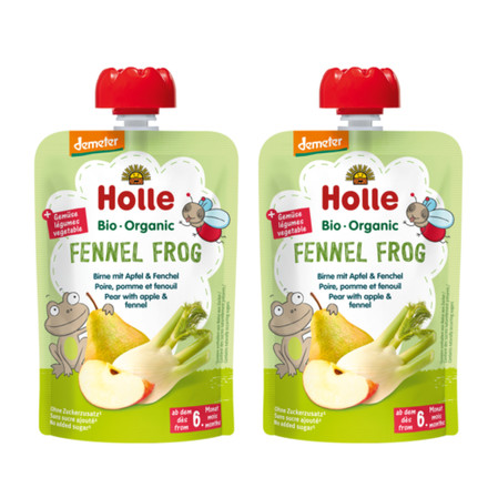 Zestaw: 2x Holle Mus Koperkowa Żaba 100g