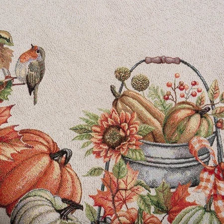 Obrus gobelinowy szerokość: 100 cm, długość: 100 cm, kolor: naturalny