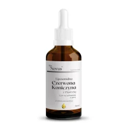 The Novus Czerwona koniczyna liposomalna z piperyną krople 50 ml