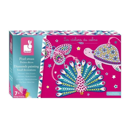 Janod Zestaw kreatywny Cudowne kryształki Dekoracje zwierzątka 7+