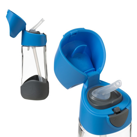 b.box Zestaw Hydro Team butelka termiczna 690 ml Lagoon + butelka na wodę ze słomką tritanowa 450 ml Blue Slate