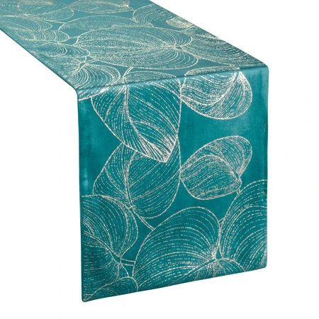 OBRUS BLINK 16 35 X 140 CM CIEMNOTURKUSOWY