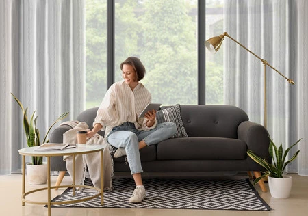 FIRANA GOTOWA ESEL 135 X 250 CM BIAŁY