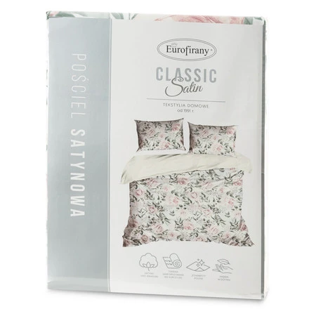 Komplet pościeli satynowej Spring 13, 220 x 200 cm, Biały