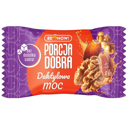 Porcja Dobra Przekąska daktylowo-orzechowa z karobem bez dodatku cukrów 20 g