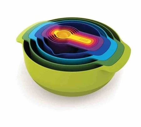 JJ - Zestaw misek i miarek Nest™ 9 Plus, multikolo
